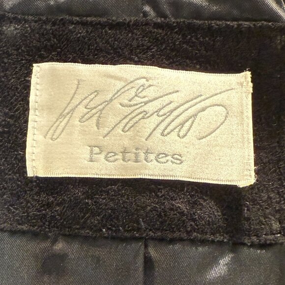 Lord & Taylor Vintage black suede open front jacket/blazer - Picture 6 of 7